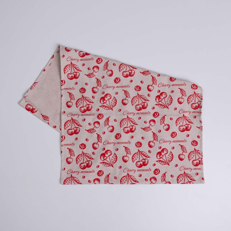 Рушник махровий кухонний Вишня 40х60 см 300г/м2 GM Textile (Червоний)